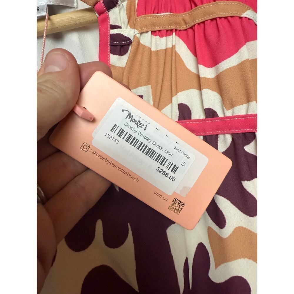 Crosby by Mollie Burch Bradley Mini Dress in Mod Poppy NWT Sz. S - Picture 5 of 7